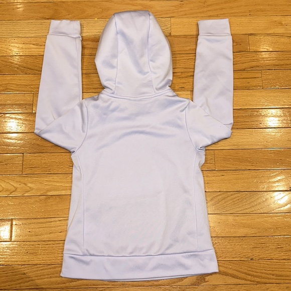 Nike Dri-Fit Purple Lavender Hoodie Performance Swoosh Girls Size Small 8-10 - Picture 6 of 7